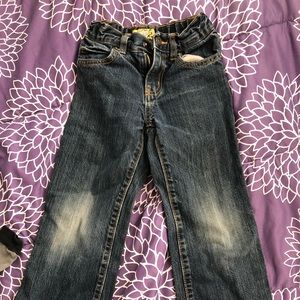 Bootcut distressed jeans